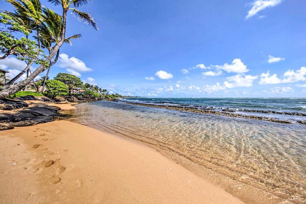 Waipouli Beachfront Condo With Balcony And Ocean Views Kapa'a Exteriör bild