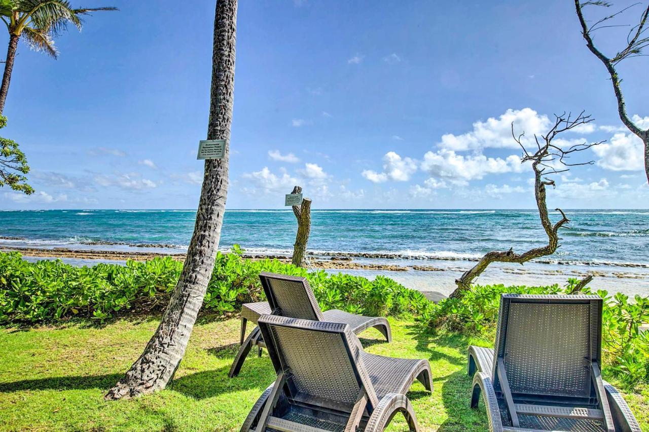 Waipouli Beachfront Condo With Balcony And Ocean Views Kapa'a Exteriör bild