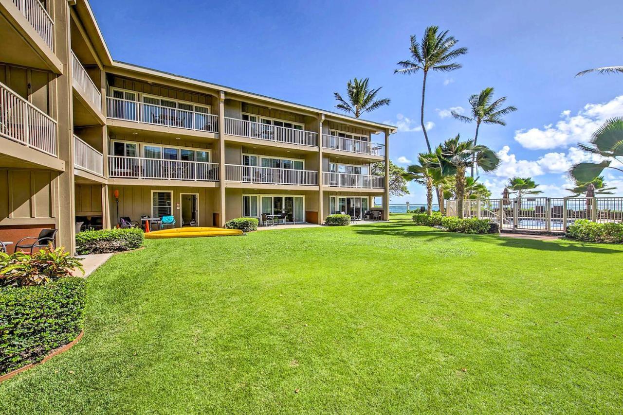 Waipouli Beachfront Condo With Balcony And Ocean Views Kapa'a Exteriör bild